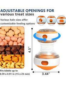Interactive Dog Treat Dispenser Toy, Large Size Rolling Food Leak Proof Ball, Durable Chew Tooth Healthy Ball, Suitable For All Breeds Slow Feeder Puzzle Pet Toy, Slow Feeding Training Toy, Pet Food Puzzle Toy - màu xanh lá - Xem 2