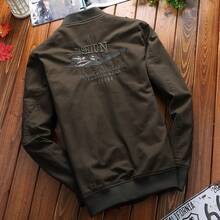 Spring And Autumn Jacket Men American Retro Workwear Short M1 Pilot Jacket Men's Top - Màu Khaki - Xem 3
