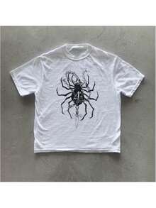 Y2k Phantom Troupe T-Shirt, Vintage Graphic Tees Gothic Grunge Y2k Emo Scene Amity  Style Clothes Men Women Streetwear - 黑色 - 查看 1