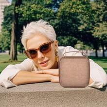 ALKOO Quay 偏光时尚眼镜男女通用旅行时尚眼镜盒，时尚眼镜收纳盒（仅含盒子） - 咖啡棕 - 查看 8