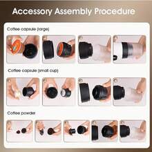 Portable Electric Espresso Machine, Camping Travel Coffee Machine, Car Coffee Machine Self-Heating C Type, Hot And Cold Brew, Compatible With Ground Coffee And Capsule Coffee, Suitable For RV, Hiking, Office - Negro - Ver 3