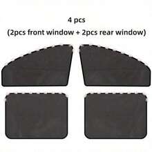 Easypie Selection 4片/2片装磁吸式汽车遮阳帘，非自动伸缩，车内遮阳板遮阳帘，前侧帘式遮阳网布，磁吸式汽车遮阳板 - 涤纶网布侧窗遮阳帘，带紫外线隐私遮光功能，汽车最佳选择 - 黑色 - 查看 11