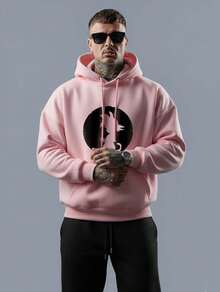 Men Hoodies - Màu Hồng baby - Xem 1
