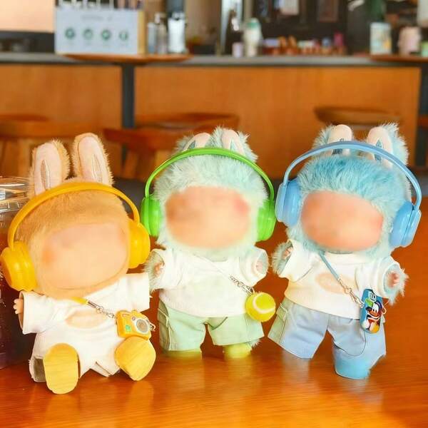 Ubranka dla lalek , świąteczne stroje dla lalek o wzroście 15,01-16,99 cm, urocze akcesoria do lalek Q Edition, interaktywne prezenty, świąteczne stroje dla lalek (lalka nie jest dołączona)