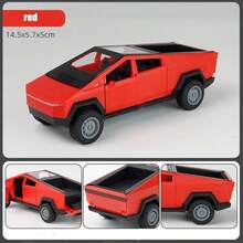 1:36 Cybertruck 皮卡车模型玩具，收藏级仿真锌合金回力模型车，压铸皮卡车装饰礼品 - 彩色 - 查看 11