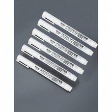 1pc/2pcs/6pcs White Permanent Marker Pen - Christmas Edition, Oil-Based Waterproof Paint Pen For Tire Graffiti, Fabric, Wood, Glass, Rock, DIY Christmas Gifts & Decorations - White - View 5