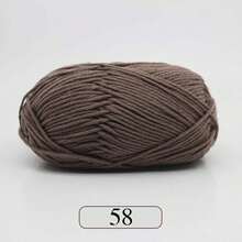 EDCUEBE7 1 件 5 股牛奶纱，钩针编织线，适用于 DIY 编织包、围巾、帽子、毛衣、玩偶，50 克/件（随机包装）