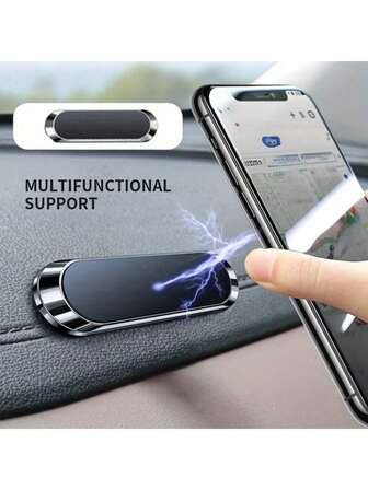 Car Magnetic Phone Holder, Waterproof Alloy Holder, Car Dashboard Phone Holder, GPS Navigation Phone Holder, Suitable For Smartphones, Used With Magnetic Sheet Car Accessories,Car,Car Decor,Car Interior Accessories, Car Essentials,Car Stuff Suitable For Most Cars/SUV, And Other Vehicles.
