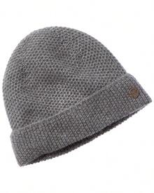 Bruno Magli Honeycomb Stitched Cuffed Cashmere Hat - Xám - Xem 2