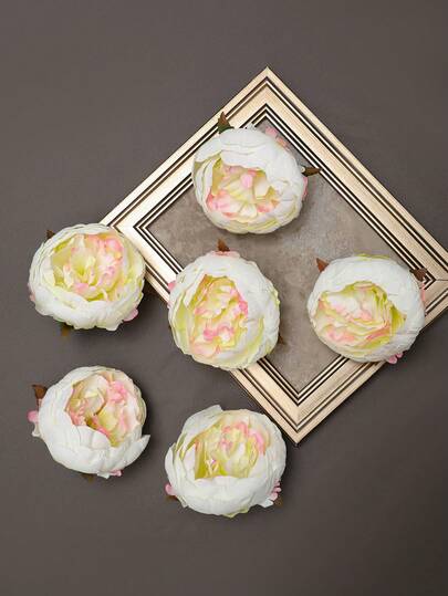 6pcs/Set 16x20cm Peony Flower Wall Decor, Suitable As Bridal Gift, Engagement Wedding Party, Birthday Party, Family Gathering Decoration, As Well As Thanksgiving And Christmas Holiday Party DIY Decor (Multiple Colors Available)