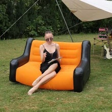 Ghế sofa gấp gọn, ghế tựa bơm hơi dày và bền, ghế tựa chơi game nhỏ gọn, ghế thư giãn đệm hơi, giường ngủ thư giãn - Nhiều màu - Xem 6