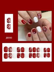 24 piezas de uñas postizas cuadradas cortas con diseño cambiante de color rojo y blanco con copos de nieve navideños. Uñas acrílicas falsas con acabado brillante y suave. Adecuadas para reuniones de chicas, uso diario, trabajo, citas, fiestas, regalos de Año Nuevo y otras ocasiones. ¡Realza tu encanto!