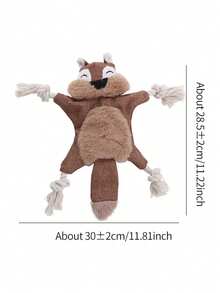 Durable Plush Dog Toys Squeaky Animal Shaped Puppy Toy With BB Sound Interactive Plush Chew Toy For Teeth Cleaning Pets Supplies For Dogs - Multicolor - View 8