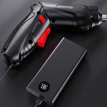 Portable Electric Drill Kit With Complete Accessories: Easy Repairs And Construction! - Black - View 8