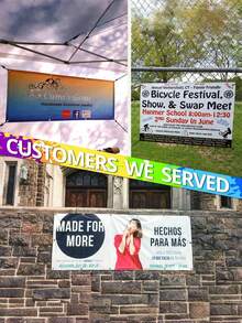 1Pc Custom Vinyl Banner - Personalize With Your Text/Design, Any Color Image, Text, Logo, Perfect For Indoor & Outdoor Use, Events, Parties, Weddings, Business Promotions, Trade Shows, Home Decor, High-Quality - Multicolor 4 - View 8