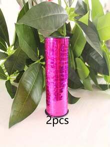 1 rollo, 100 yardas de cinta rizada para el cabello, cinta metálica para globos, cinta para envolver regalos, línea de globos, cinta brillante para envoltura, manualidades, San Valentín, cumpleaños, boda, decoración de fiestas, cinta para ramos, papel de envoltura de flores, suministros de manualidades, telas, materiales hechos a mano para ramos de bodas - Multicolor - Ver 19