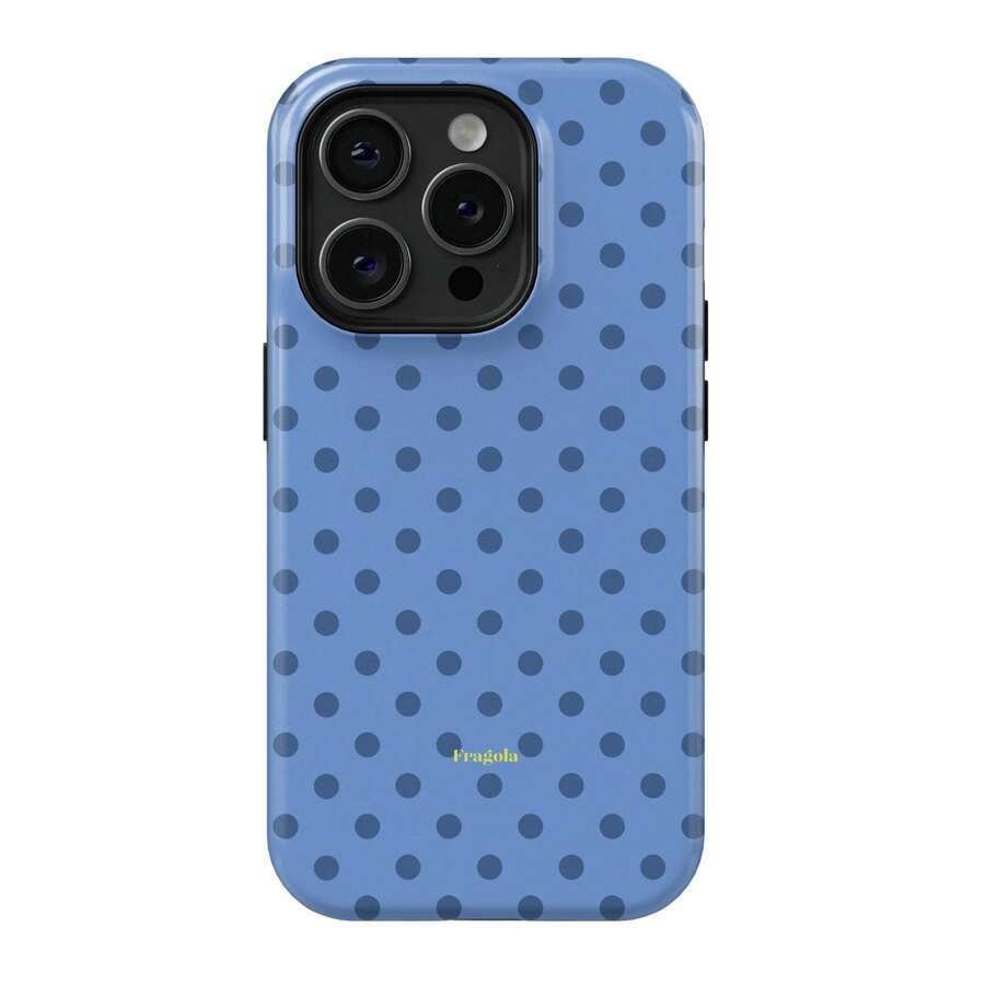 Cute Jeans FRAGOLA  Case |   Blue Denim Polka Dot Minimal Cover For  17 - 11 Pro Max |   High Quality |   Teenage Girl Gift - Màu hỗn hợp 1 - Xem 1