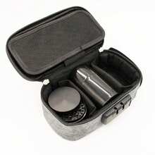 3-Piece Storage Bag Set With 4-Layer Metal Grinder, Airtight Jar & Odor-Proof Bags – Ideal For Home & Outdoor Organization