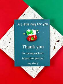 5 sztuk świątecznych kartek okolicznościowych z żywicy z kieszonką Embrace, kartki z podziękowaniami, wyrażające wdzięczność za prezent z kartą