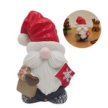 Poupée Gnome Père Noël - Statue de décoration de bureau en résine, ornement de Noël pour la maison, décoration d'étagère de bureau, cadeau recommandé, cadeau de Noël, décoration de vacances, accessoires d'intérieur, cadeau de saison, décoration de chambre kawaii, ornements décoratifs