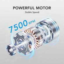 Hailicare 3-In-1 Men's Grooming Kit 7500 RPM Powerful Motor 3D Safety Blade Head Type-C Fast Charge Magnetic Dust Cover Gift For Boyfriend & Dad - Black - View 5