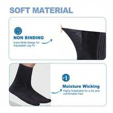 12/6/2Pairs Pairs Diabetes Socks,Cushioned Ankle Socks, Breathable Non-Binding Socks For Men & Women,Soft Ankle Socks, Fat Socks, Thin Breathable Comfortable Socks, - Moisture Wicking, Non-Binding Loose Fit, Breathable Mesh Upper - Machine Washable, Assorted Colors, Unisex Design For Swollen Feet, Cast, And Wide Calf - Perfect For Post-Injury Or Post-Surgery Recover - Multicolor - View 4