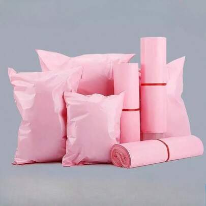 10pcs Pink Small Business Mailers, Clothing Shipping Envelopes, Shipping Supplies Pouches, Waterproof Mailing Bags, And Strong Adhesive Mailing Bags Suitable For Gift, Clothing And Various Item Shipping