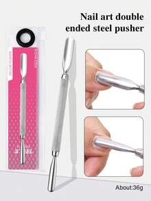 High Quality Cuticle Pusher, Double-Ended Slanted Cuticle Nipper, Nail Care Tool For Manicure, Essential For Nail Technicians - Multicolor - View 15