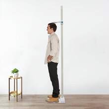Rainaut Height Measuring Rod, Free-Standing Height Measuring Tool, Height Measuring Tool For Office/Home/Adults/Kids - White - View 1