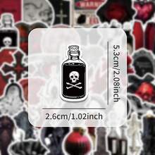 50/100张 - 吸血鬼元素贴纸 - 适用于装饰水瓶、笔记本、钱包等。 - 彩色 - 查看 2