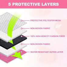 OFFPUFF 7 Pieces Carbon Lined Odor Proof Pouch Smell Proof Pouch Bag With Combination Lock Rolling Tray Mylar Bag Kits - 紫色 - 查看 5