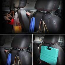 Car Hook Strong And Stable Small Hook Hidden Multifunctional Storage Rear Seat Hook Car Accessories - Black - View 6