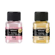 可食用闪光粉亮片珠光粉食品装饰撒粉，适用于饮料、葡萄酒、蛋糕、糖果、甜点、烘焙店、餐厅、素食 - 彩色 - 查看 26