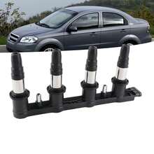 Paquete de bobinas de encendido del motor 96476983 de alto rendimiento y arranque suave, recambio para S*ONIC AVEO Cruze G3 WAVE -  Fabricado en metal pensando en la durabilidad, garantiza una combustión eficiente del combustible y maximiza la potencia del motor. - Negro - Ver 6
