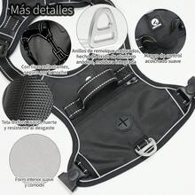 Pechera para Perro Chico Mediano Grande, Arnés para Perros Ajustable Reflectante Sin Tirones con Bolsa de Almacenamiento y Asa de Control para Caminar Viajar Entrenar Perros Accesorios - Amarillo - Ver 10