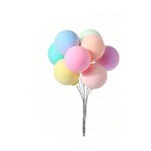 8pcs/Set Color Mini Balloon Cake Decoration For Birthday Parties Dessert Cake Decoration - Multicolor - View 6