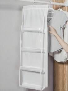 1 Stück 6/8 Fächer Platzsparende Aufbewahrungstasche, kann verschiedene Handtaschen ordentlich organisieren, mehrstöckige hängende Handtaschen- & Geldbörsenaufbewahrungstasche, geeignet für Kleiderschrank, Taschenverstauer - Schwarz - Übersicht 10