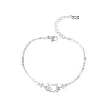 1pc Hollow Cat Inlaid Bracelet, Versatile Luxurious Elegant Design Jewelry, Gift Accessory For Women