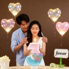 1 支数字蜡烛，创意 DIY 心形蜡烛，适合生日蛋糕、派对装饰、女孩 - 彩色 - 查看 4
