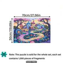 1000 Piece Chinese Traditional Architecture Puzzle - Large Size 50.04x70.1 Cm, High Quality Thick And Durable Paper Pieces, Intermediate Skill Level, Portable Rectangular Art Decor, Frameless, Ideal For DIY Enthusiasts, Great Gift For Birthday, Christmas, Halloween, Thanksgiving