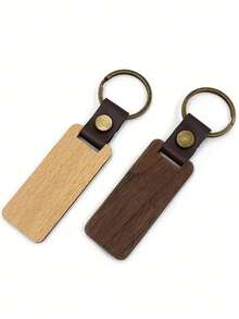 100pcs Customizable Wooden Keychains, Suitable For Holiday Gifts, Carving, "Vacay Vibes/Vacation" Design, Unisex, Casual, Sports, Commute, Retro, Customizable, Personalized, Unique, Girlfriend, Boyfriend, Family, Friends, Beach Bag, School Supplies, Teacher Gifts, College, Coworkers, Dorm, Teachers, Boys And Girls, Teens, Middle School, High School, University, Freshmen, Sophomores, Lower Grade Students - Multicolor - View 4