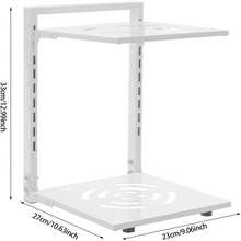 HYYKJ-US Pot Rack Organizer, Adjustable Pot Pan Stand Organizer Rack, Detachable Kitchen Pan Holder Organiser Stand For Kitchen Counter Cabinet (White, 2 Tiers) - White - View 4