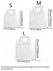 Bộ 10 túi quà PVC trong suốt có thể tái sử dụng (có quai xách) - Thích hợp làm quà tặng cô dâu, mua sắm, đám cưới, sinh nhật, lễ cưới, kỷ niệm đính hôn, tiệc tùng, tiệc trà, đồ thủ công, trang trí nhà cửa và phòng ngủ, phụ kiện chụp ảnh cưới sinh nhật, túi quà tặng sinh nhật. Bao gồm túi quà và túi tote trong suốt. - Nhiều màu - Xem 4