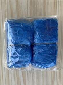 20-100pcs Disposable Shoe Covers, Travel & Hotel Hygiene Cleaning Supplies, Durable Anti-Slip Polypropylene Boot Protectors, Also Suitable For Rainy Day Indoor Carpet Protection, Basic Style With Mesh Panels