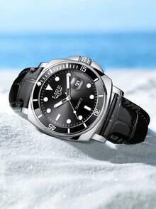 LIGE High-End Luxury Brand Watches Waterproof, Luminous Quartz Watch, Calendar Precision Hour Watch Stainless Steel Strap