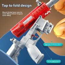 مسدس مياه يدوي عالي السعة من طراز M416 فيكتور، لعبة مسدس مياه بضغط للأطفال في الشاطئ، للمناسبات والأعياد والهدايا المثالية للشاطئ، قطعة واحدة