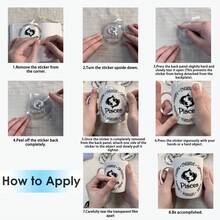 5 Sheets/Set, 30pcs Christmas Tree Round Glass Painting Stickers, UV DTF Glass Cup Stickers, Waterproof And Scratch-Resistant DTF Transfer Stickers, Suitable For Christmas Tree Ornaments, 16oz Glass Cups, Mugs, Crafts, Great For Decorating Personal Items!