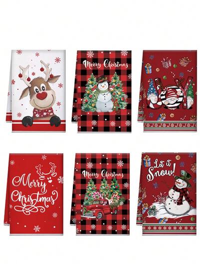 1 adet/2 adet Noel El Havluları, Noel Ağacı ve Kardan Adam Desenli Mikrofiber Temizlik Bezleri, Mutfak Havluları, Advent Hediyesi, Noel Sürprizi, Mutfak ve Yemek Odası Dekorasyonu, Açık Hava Parti Malzemeleri, Noel Mutfağı ve Banyo Dekorasyonu İçin Uygun