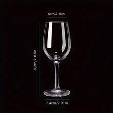 2件套透明无铅厚玻璃红酒杯，创意玻璃器皿，适合家庭、情侣、酒店