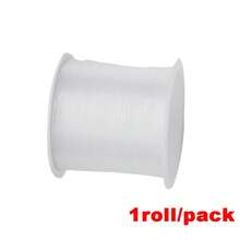 1/6roll Transparent Fishing Line Beading Non Elastic Ultra-Fine Crystal Thread Weaving Handmade Bead Winding,Woven Ring, Fish Silk Thread Bead String,White DIY Weaving Accessory Material - White - View 6